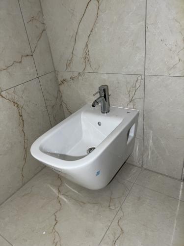 Montage Bidet mit Armatur